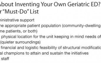 The Geriatric Emergency Department