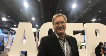 acep 2019 - mark plaster at the acep sign